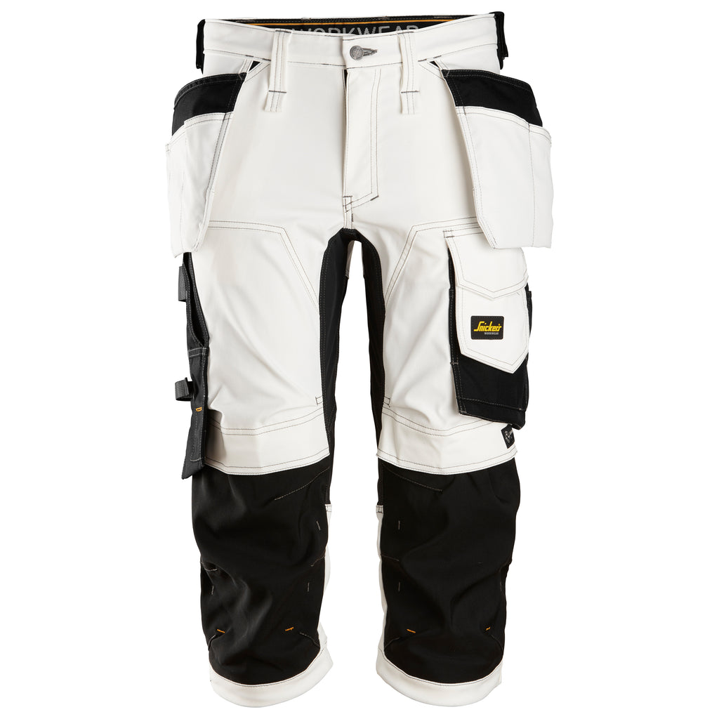 Snickers 6142 Allroundwork Stretch Pirates Holster Pockets White Black Main