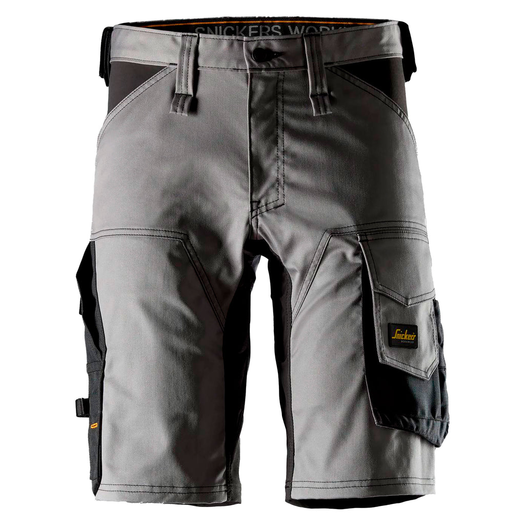 Snickers 6143 AllroundWork, Stretch Shorts - Grey/Black