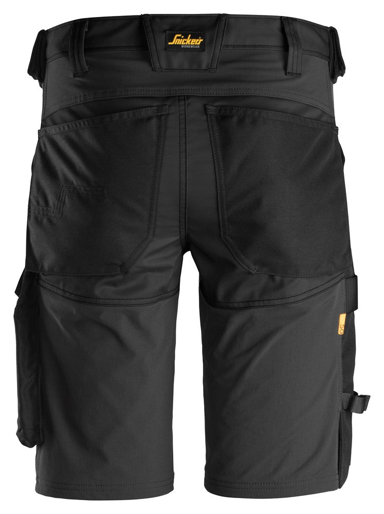 Snickers Allroundwork 6143 Stretch Slim Fit Shorts Black / Black