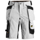 Snickers 6147 AllroundWork, Women's Stretch Shorts Holster Pockets - White/Black