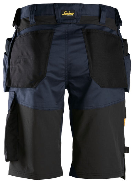 Snickers Allroundwork 6151 Stretch Loose Fit Work Shorts With Holster Pockets Navy / Black