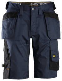 Snickers Allroundwork 6151 Stretch Loose Fit Work Shorts With Holster Pockets Navy / Black