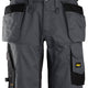 Snickers Allroundwork 6151 Stretch Loose Fit Work Shorts With Holster Pockets Steel Grey / Black