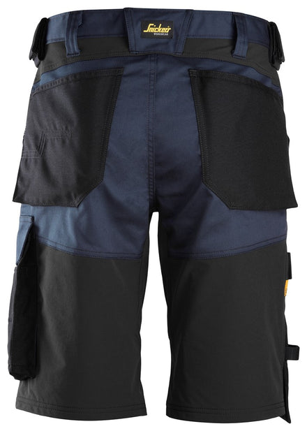 Snickers Allroundwork 6153 Stretch Loose Fit Work Shorts Navy / Black