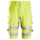 Snickers 6160 ProtecWork, Shorts, Hi-Vis Class 1 - Hi-Vis Yellow/Navy