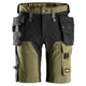 Snickers 6175 AllroundWork, 4-Way Stretch Shorts Holster Pockets - Khaki Green/Black