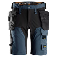 Snickers 6175 AllroundWork, 4-Way Stretch Shorts Holster Pockets - Navy/Black