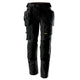 Snickers 6217 Allroundwork Womens Stretch Trousers Detachable Holster Pockets Black Black Main