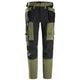 Snickers Workwear 6218 AllroundWork Stretch Trousers Holster Pockets | Khaki Green/Black