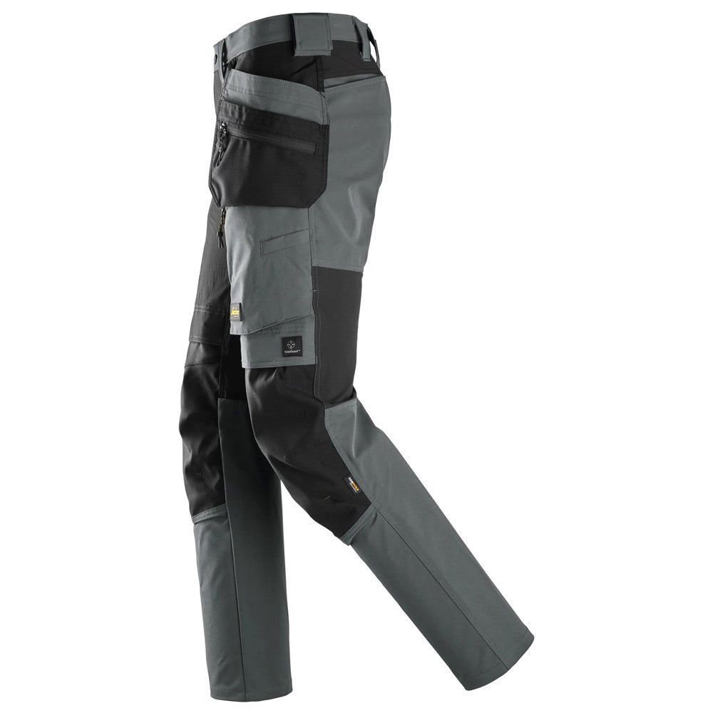 Snickers Workwear 6218 AllroundWork Stretch Trousers Holster Pockets | Grey/Black