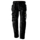 Snickers 6223 Allroundwork Floorlayer Trousers Holster Pockets Black Black Main