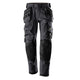 Snickers 6223 AllroundWork, Floorlayer Trousers Holster Pockets - Steel Grey/Black