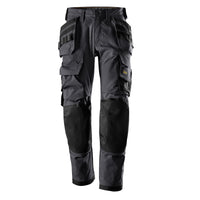 Snickers 6223 AllroundWork, Floorlayer Trousers Holster Pockets - Steel Grey/Black