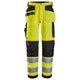 Snickers 6238 Highvis Class 2 Trousers Holster Pockets Hi Vis Yellow Black Main