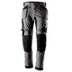 Snickers 6241 Allroundwork Stretch Trousers Holster Pockets Grey Black Main