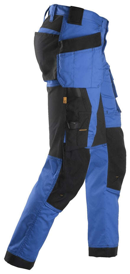 Snickers Allroundwork 6241 Stretch Slim Fit Trousers With Holster Pockets True Blue / Black