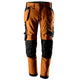 Snickers 6244 Allroundwork Canvas Stretch Trousers Holster Pockets Brown Black Main