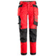 Snickers 6247 Allroundwork Womens Stretch Trousers Holster Pockets Chili Red Black Main