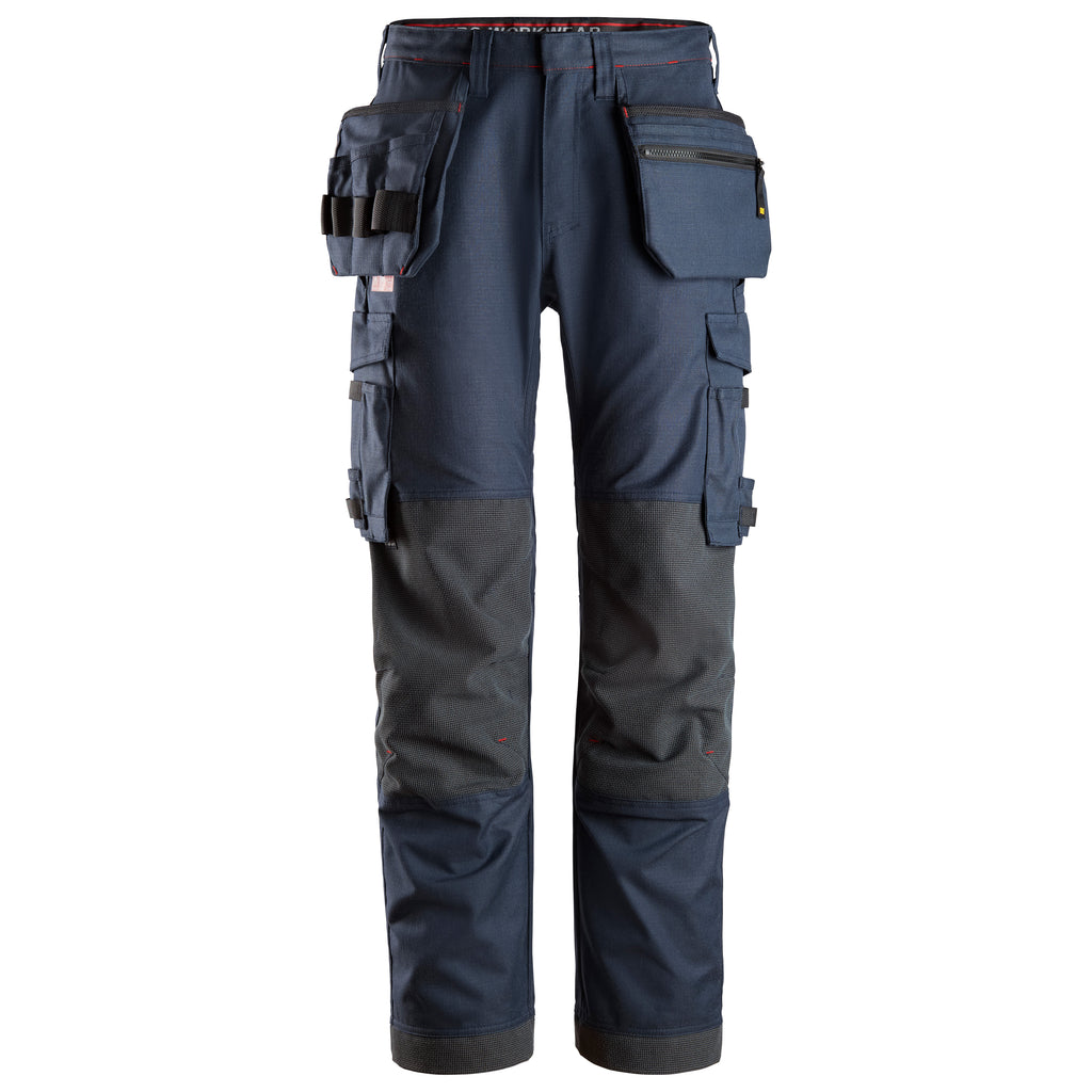 Snickers 6262 Protecwork Work Trousers Holster Pockets Equal Leg Pockets Navy Main