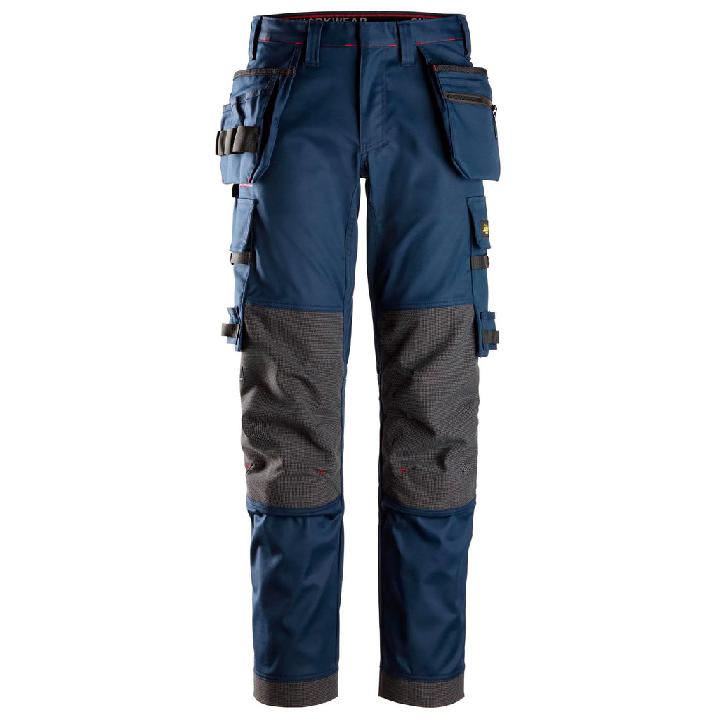 Snickers 6273 Protecwork Stretch Work Trousers Holster Pockets Navy Main