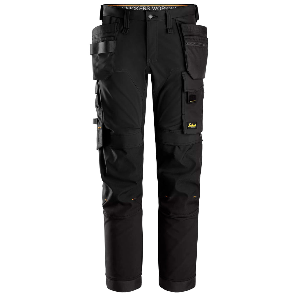 Snickers 6275 Allroundwork 4Way Stretch Trousers Holster Pockets Black Black Main