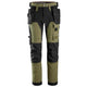 Snickers 6275 Allroundwork 4Way Stretch Trousers Holster Pockets Khaki Green Black Main