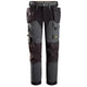 Snickers 6275 Allroundwork 4Way Stretch Trousers Holster Pockets Steel Grey Black Main