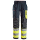 Snickers 6276 Protecwork Work Trousers Holster Pockets Highvis Class 1 Navy Hi Vis Yellow Main