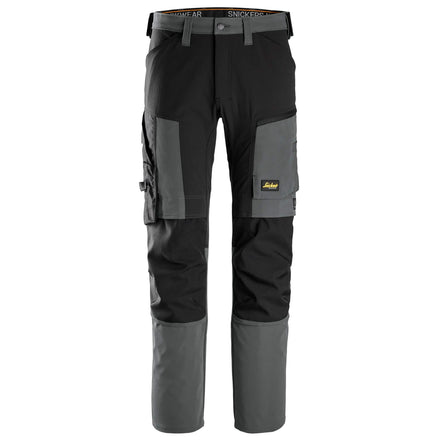 Snickers 6318 Allroundwork Stretch Trousers Steel Grey Black Main