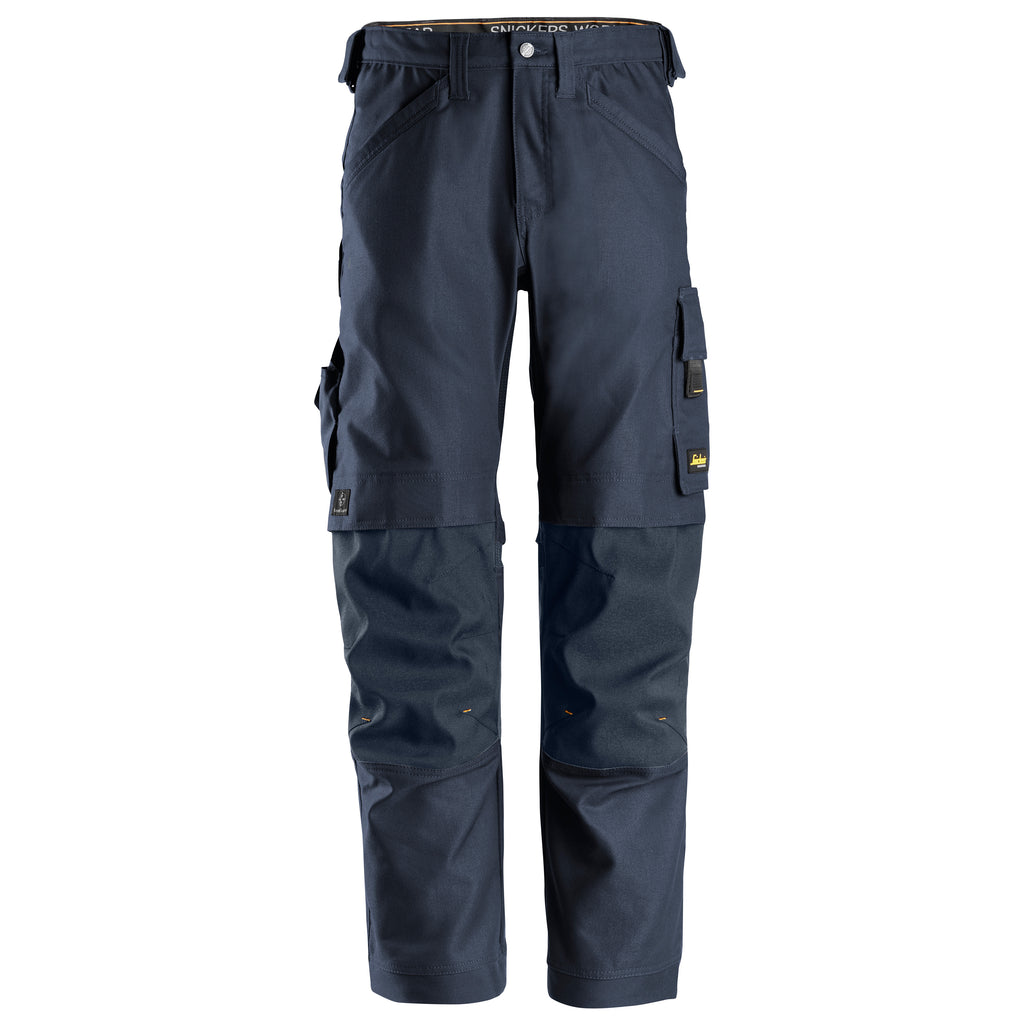 Snickers 6324 Allroundwork Canvas Stretch Work Trousers Navy Navy Main