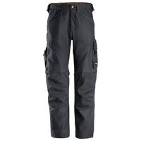 Snickers 6324 Allroundwork Canvas Stretch Work Trousers Steel Grey Steel Greey Main