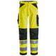 Snickers 6338 Highvis Class 2 Trousers Hi Vis Yellow Black Main