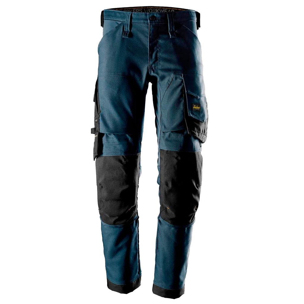 Snickers 6344 Allroundwork Canvas Stretch Trousers Navy Black Main