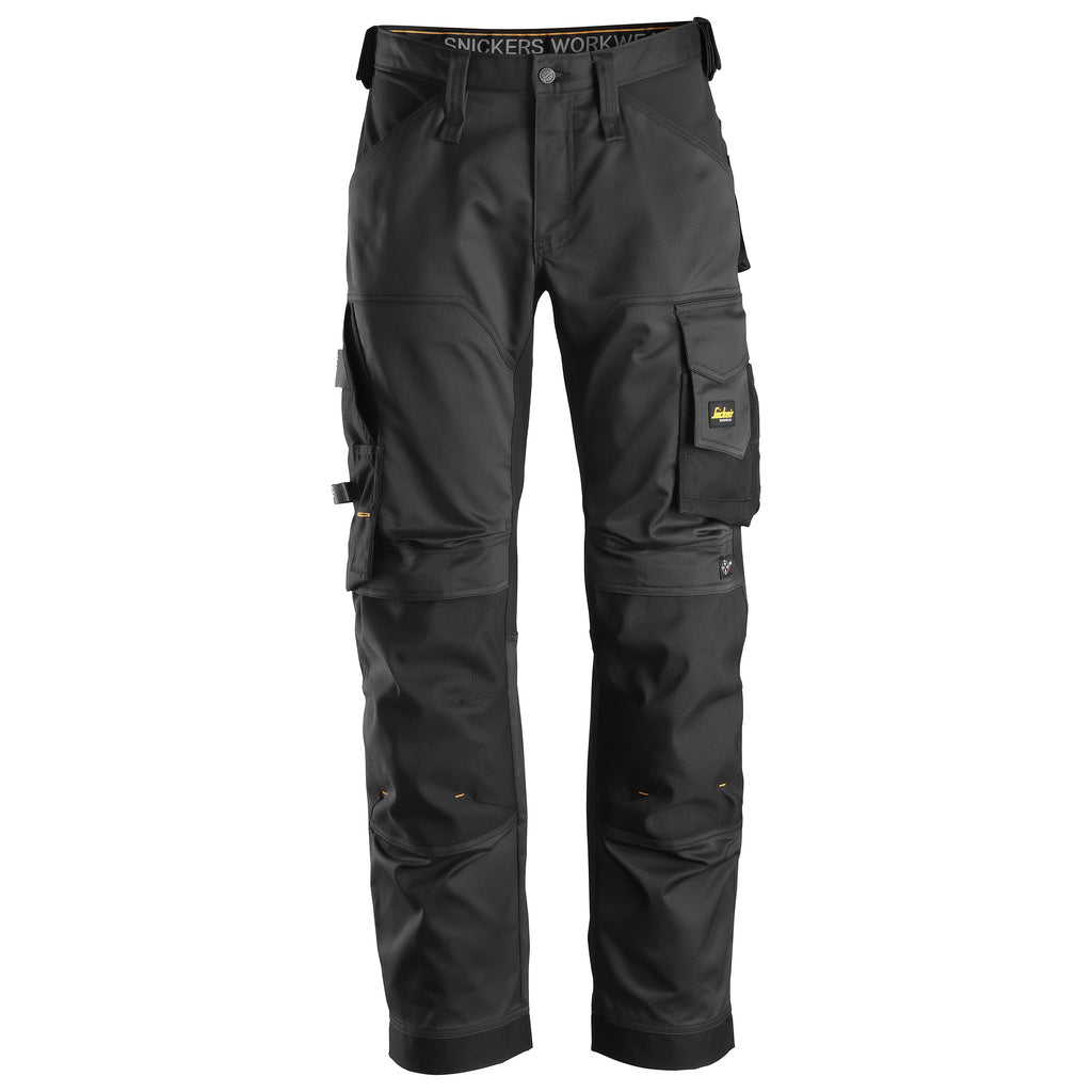 Snickers 6351 Allroundwork Stretch Loose Fit Work Trousers Black Black Main
