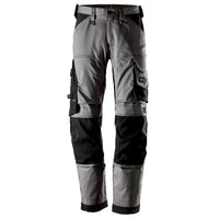 Snickers 6351 Allroundwork Stretch Loose Fit Work Trousers Grey Black Main