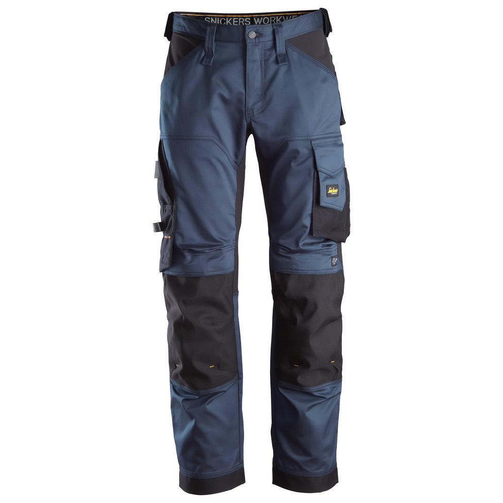 Snickers 6351 Allroundwork Stretch Loose Fit Work Trousers Navy Black Main