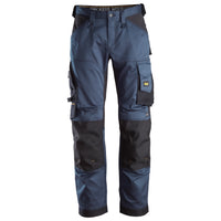 Snickers 6351 Allroundwork Stretch Loose Fit Work Trousers Navy Black Main