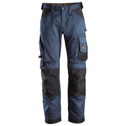 Snickers 6351 Allroundwork Stretch Loose Fit Work Trousers Navy Black Main