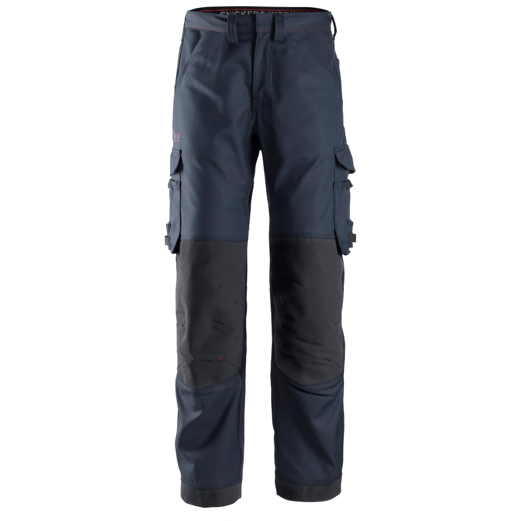 Snickers 6362 Protecwork Work Trousers Equal Leg Pockets Navy Main