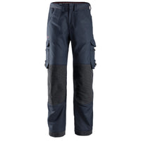 Snickers 6362 Protecwork Work Trousers Equal Leg Pockets Navy Main