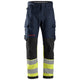 Snickers 6363 Protecwork Work Trousers Highvis Class 1 Navy Hi Vis Yellow Main
