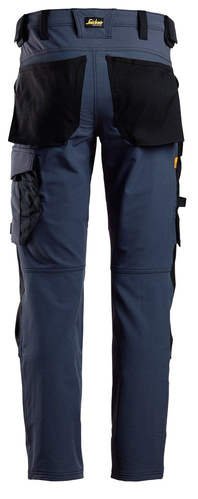 Snickers Allroundwork 6371 Full Stretch Trousers Navy/Black