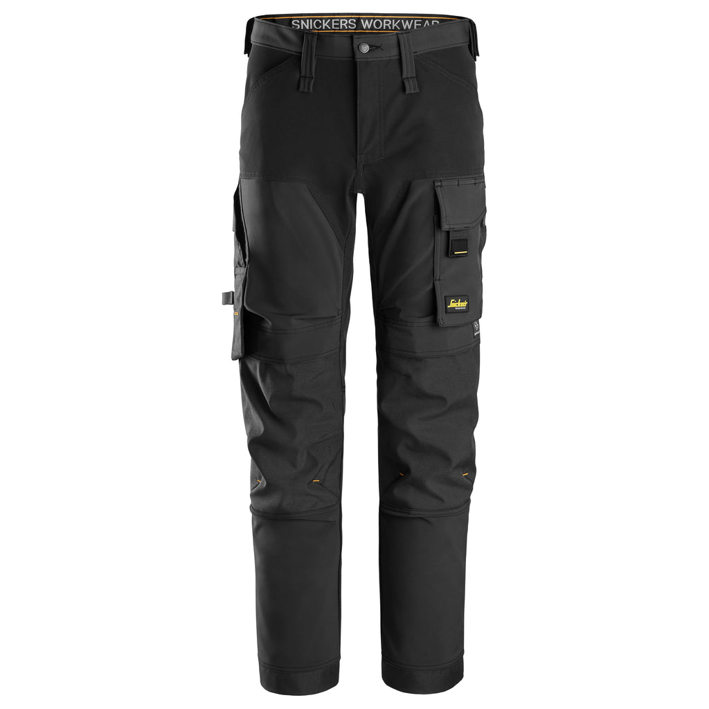 Snickers 6375 Allroundwork 4Way Stretch Trousers Black Black Main