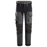 Snickers 6375 Allroundwork 4Way Stretch Trousers Steel Grey Black Main