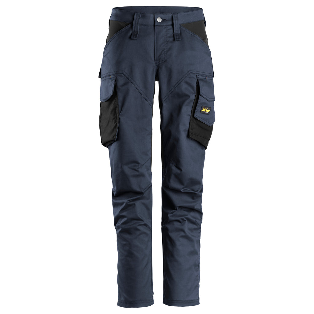 Snickers 6703 Allroundwork Womens Stretch Trousers Without Knee Pockets Navy Black Main