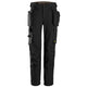 Snickers 6771 Allroundwork Womens Fullstretch Trousers Detachable Holster Pockets Black Black Main