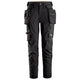 Snickers 6775 Allroundwork Womens 4Way Stretch Trousers Detachable Holster Pockets Black Black Main