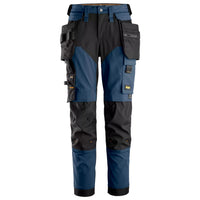 Snickers 6775 Allroundwork Womens 4Way Stretch Trousers Detachable Holster Pockets Navy Black Main