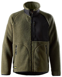 Snickers 8016 Pile Jacket - Khaki Green/Black