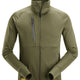 Snickers 8023 FlexiWork, Plain Polartec® Powerstretch Full-Zip Jacket - Khaki Green